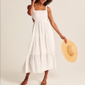 A&F Scrunchie Strap Cutout Maxi Dress